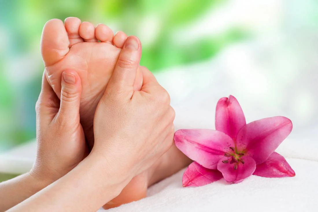 Foot Reflexology powder springs Massage Spa